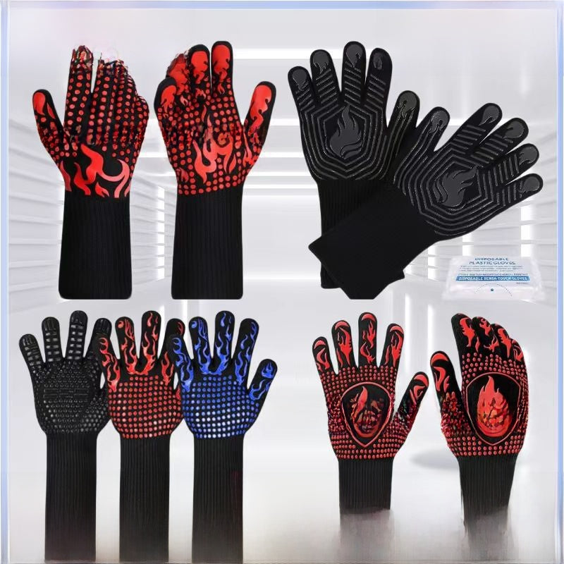 BBQ Heat Resistant Silicone Gloves