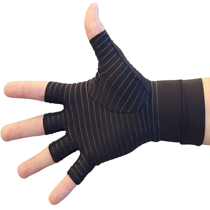 Copper Fiber Half Finger Compression Gloves